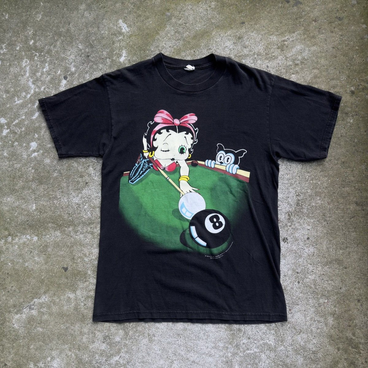 1990S BETTY BOOP FADED POOL TABLE TEE