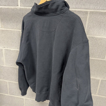 2000s Thrashed Faded Distressed Champion Quarter Zip Sweatshirt
