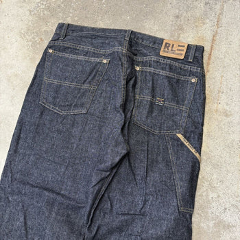 2000S POLO RALPH LAUREN BAGGY DARK CARPENTER SKATER JEANS