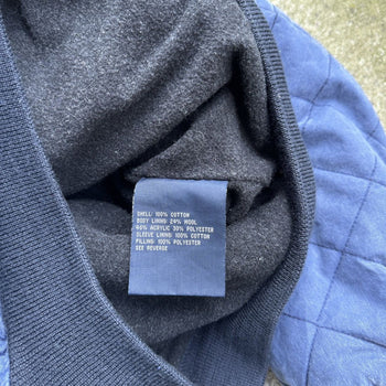 Chaqueta bomber azul marino acolchada de POLO RALPH LAUREN de los años 2000