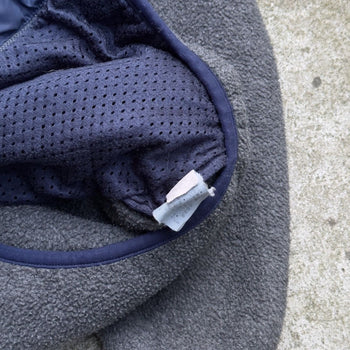 Polar PATAGONIA con cremallera completa, años 90, fabricado en EE. UU., color gris