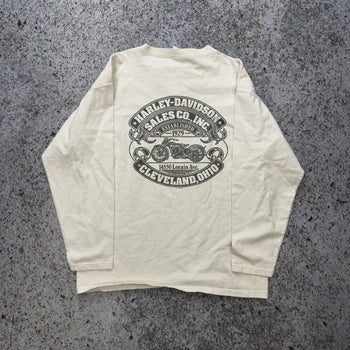 2000s Harley Davidson Henley Button Longsleeve