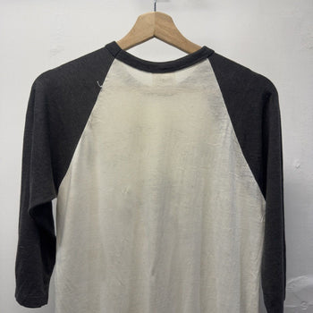 Vintage 1980s Made in USA Faded Distressed Sailor Raglan Tee
