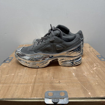 Raf Simons Adidas Ozweego Ash Grey Mirror Chrome Sneakers