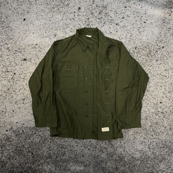 1960s Vietnam OG 107 Sateen Army Fatigue Shirt
