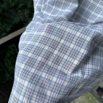 1970s Levi's Thrashed Faded Distressed Light Plaid Shirt