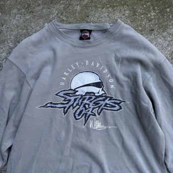 Camiseta térmica de manga larga con logotipo de esqueleto de Harley Davidson Sturgis 2004