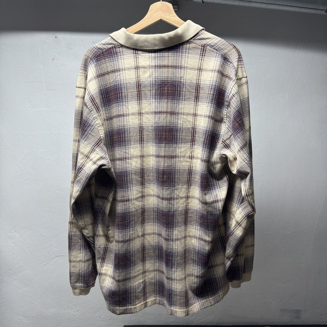 1990s Faded Plaid Grunge Shirt