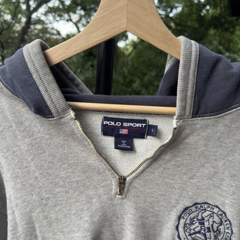 1990s / 2000s Polo Sport Quarter Zip Up Hoodie