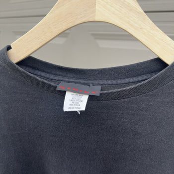 1990s Faded Black Wide Boxy Cropped Tee