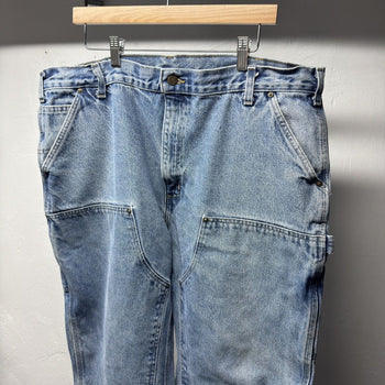 2000s Carhartt Faded Denim Double Knee Jeans