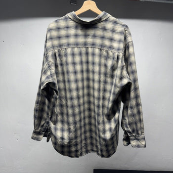 2000s Faded Plaid Grunge Flannel Shirt