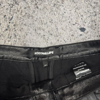 KODY PHILLIPS RIP VAN KODY WAXED BLACK CARGO PANT