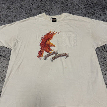 2000s Harley Davidson Las Vegas Eagle Tee Faded Thrashed