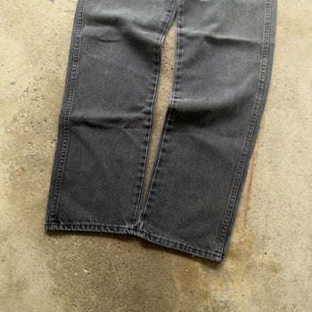 2000s FADED BLACK RUSTLER STRAIGHT DENIM SKATER JEANS