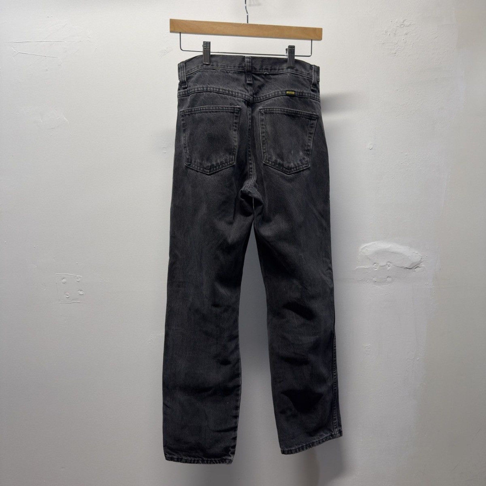 Vintage 2000s Rustler Faded Distressed Black Jeans