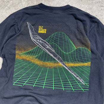 1980S BLACKBIRD B2 STEALTH BOMBER FIGHTER JET TEE