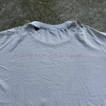 1988 JANE SIBERRY INGRIDS TOUR TEE THRASHED