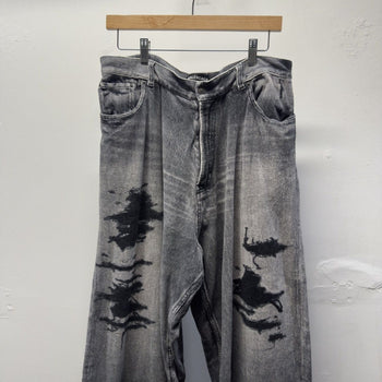 Balenciaga Winter 2021 Tromp L'oeil Sweatpants Black Demna