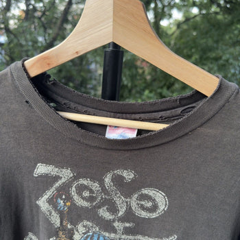 1980s Led Zeppelin Zoso Thrashed Band Tee