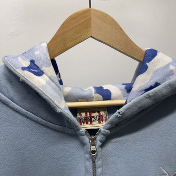 Murd333r.fm Special Ops Zip Up Hoodie Light Blue