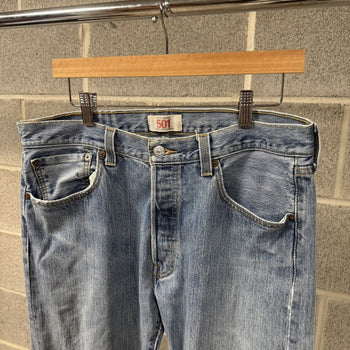2000s Levi's 501 Thrashed Faded Distressed Jeans