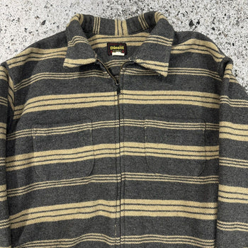 Chaqueta de franela de lana con cremallera de Diesel, años 80 y 90