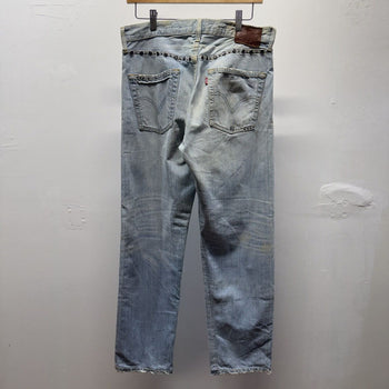 Vintage 2007 Levi’s 501 Limited Edition Faded Studded Jeans