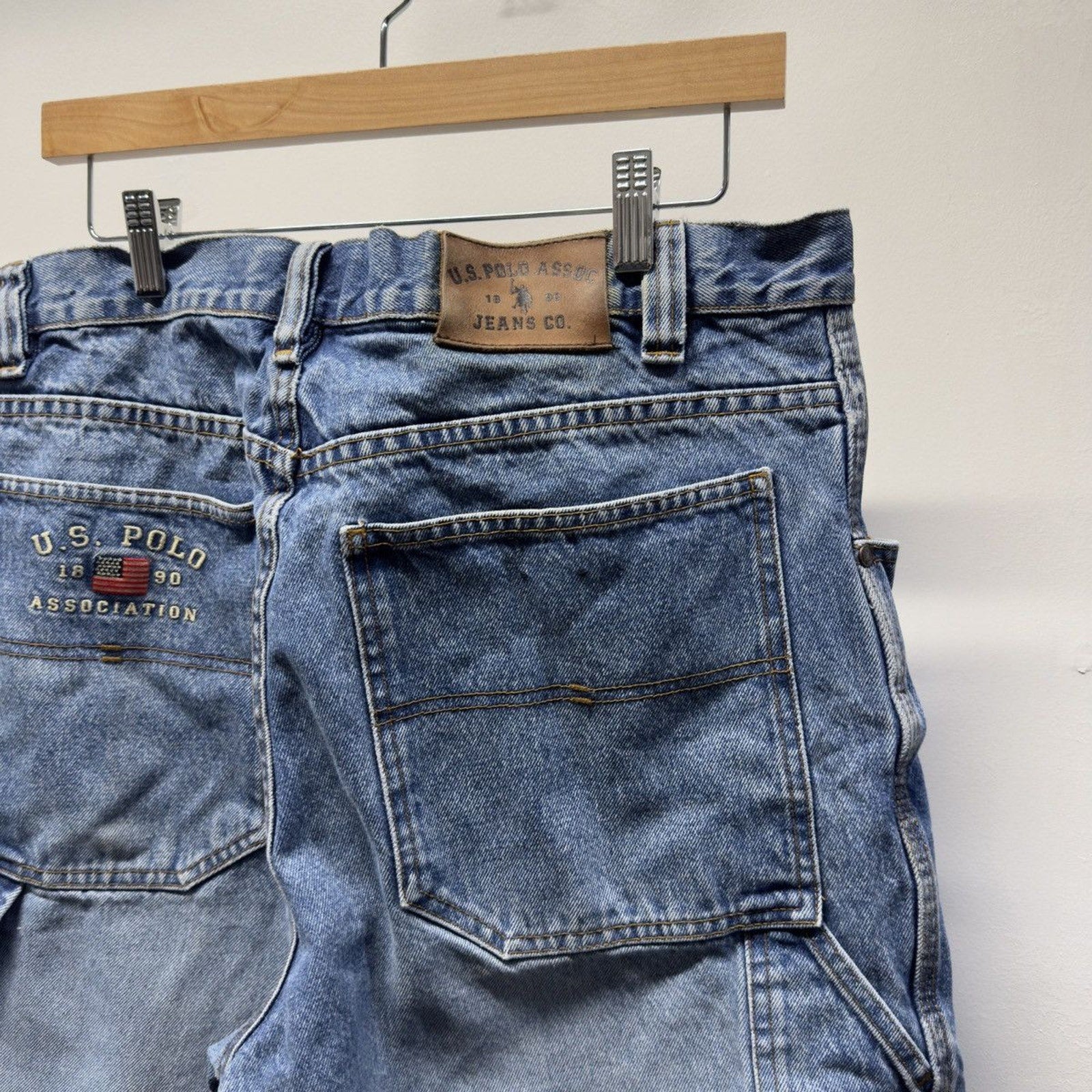 2000s USPA Faded Denim Shorts
