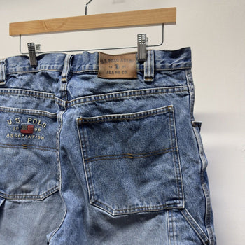 2000s USPA Faded Denim Shorts