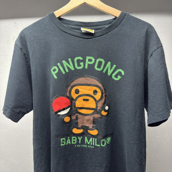 2000s Bape Baby Milo Ping Pong Tee Faded