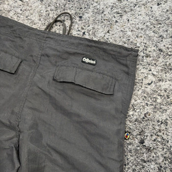 Pantalones anchos de nailon holgados con efecto cafeína de los años 90