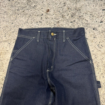 1980s CARHARTT B03 DARK DENIM CARPENTER PANTS