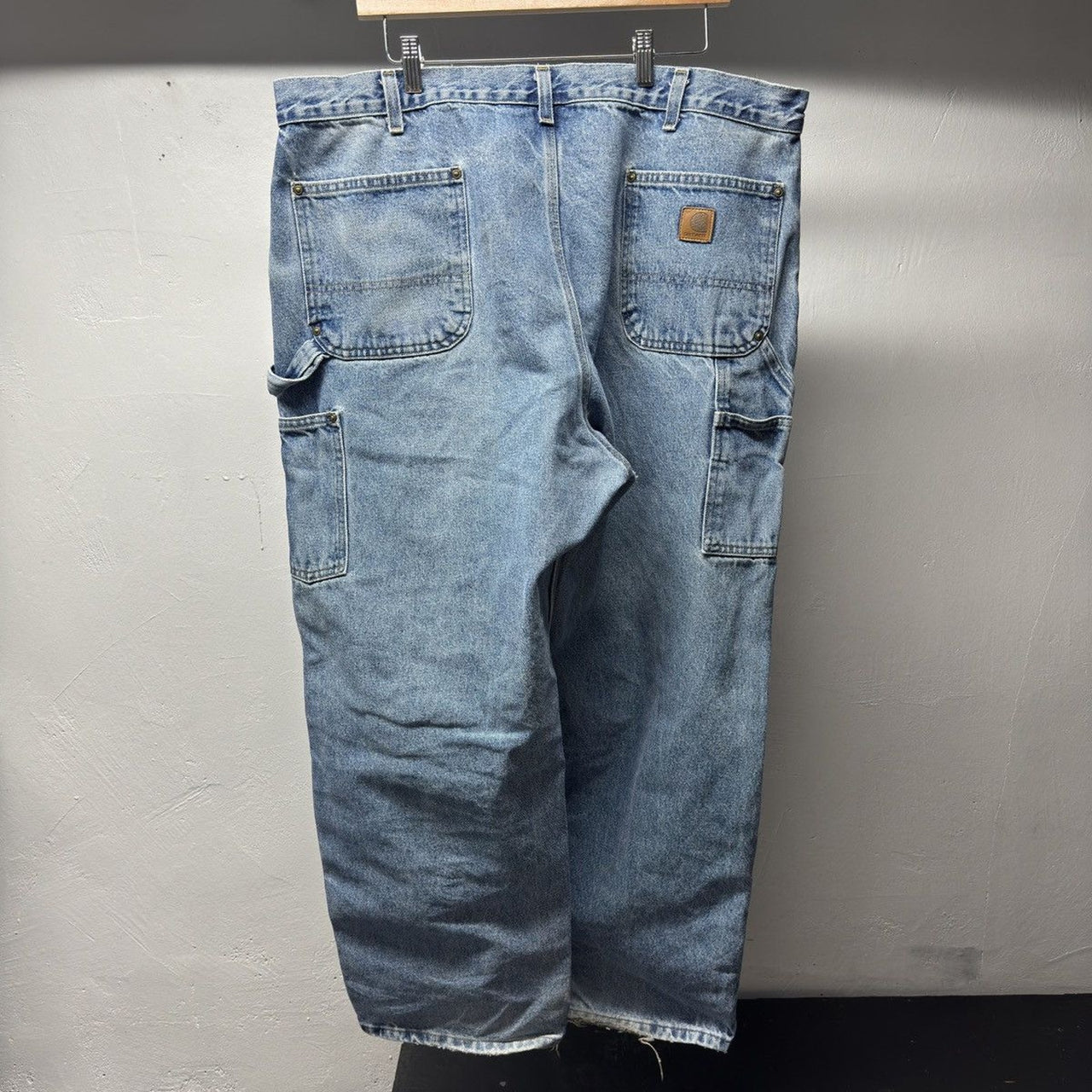 2000s Carhartt Faded Denim Double Knee Jeans