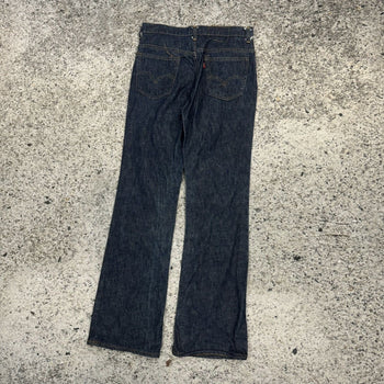 1970s LEVI'S 517 - 0217 SINGLE STITCH DARK WASH DENIM JEANS