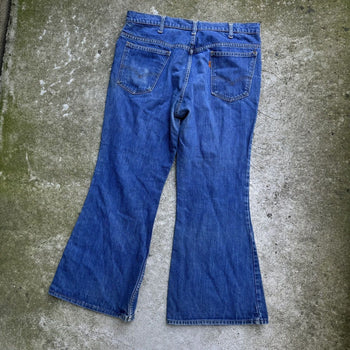 1970s LEVI'S 684 BIG BELL BOTTOM FLARE DENIM JEANS