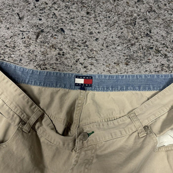 Pantalones cargo holgados de carpintero con pernera ancha de Tommy Hilfiger de la década de 2000