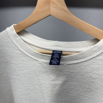 2000s White Cotton Faded Sweatshirt