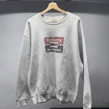 1990s Thrashed Faded Distressed Tommy Sweatshirt