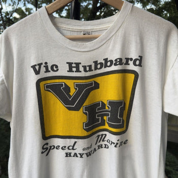 1960s Vic Hubbard Hayward California Hot Rod Speed Shop Tee