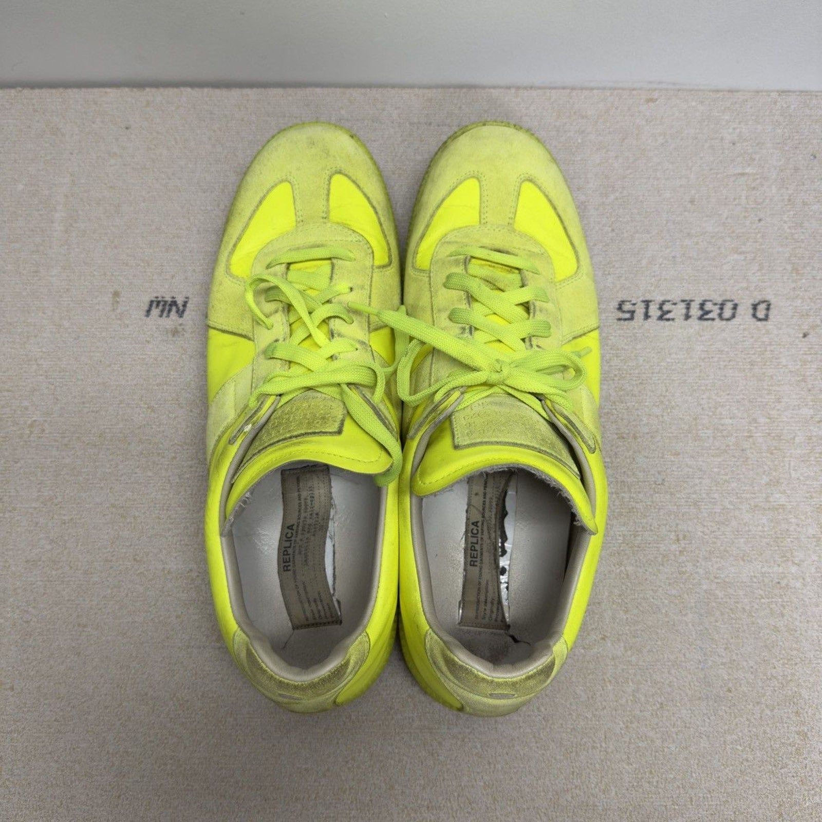 Maison Margiela Replica GAT Volt Yellow Sneakers