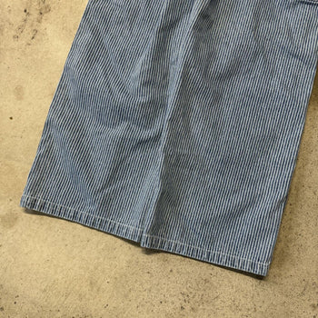 2000s GAP CONTRACTOR PINSTRIPE BAGGY WIDE LEG DENIM JEANS