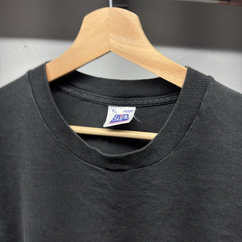 1990s Faded Thrashed Blank Black Pocket Tee