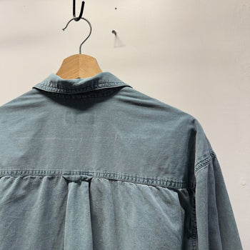 Vintage 1990s Faded Distressed Work Shirt