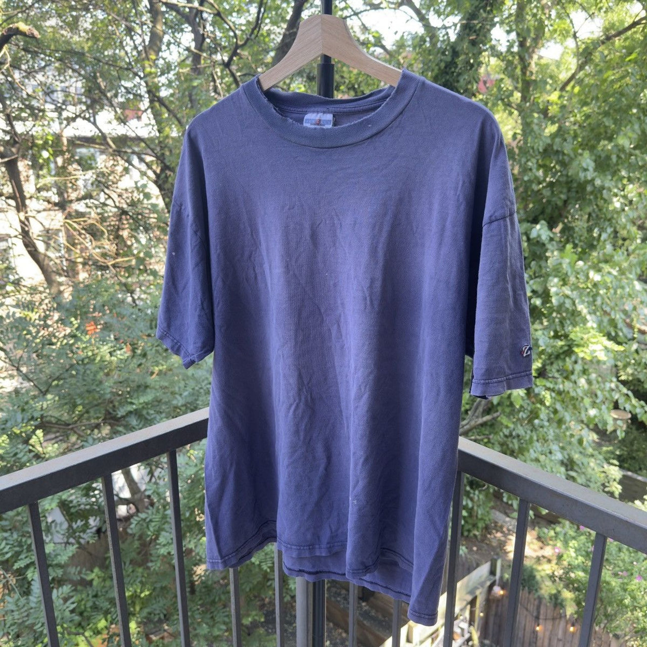 2000s Thrashed Blue Tee