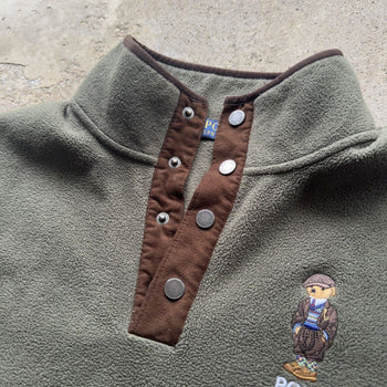 POLO RALPH LAUREN HERITAGE BEAR POLAR FLEECE GREEN