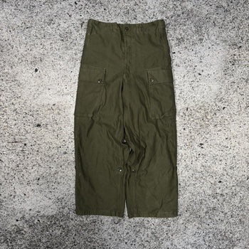 Pantalones cargo de lona de peso pesado del ejército holandés de los años 90