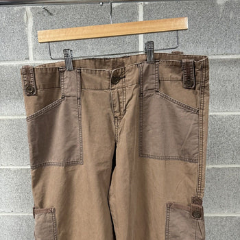 2000s Abercrombie & Fitch Brown Cargo Pants