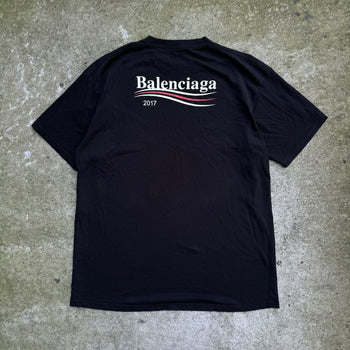 BALENCIAGA 2017 POLITICAL BERNIE LOGO CAMPAIGN TEE OVERSIZED