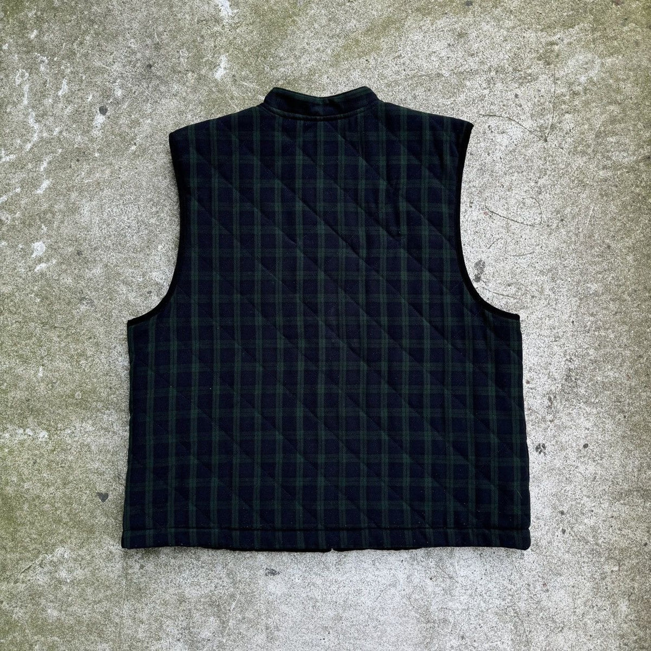 2000s Plaid Zip Up Vest